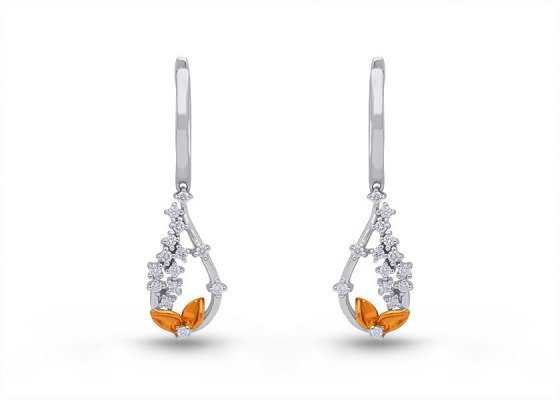 diamond earring-forever mark - 1