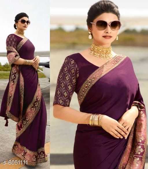 Trendy Silk Saree with Jacquard BP - 6