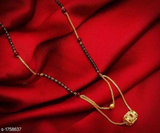 Classy Gold Plated Chain Mangalsutra latest Design - 1